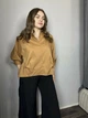 Женская базовая рубашка оверсайз Орегами с объемными рукавами ADRESS MKAD7467 - 42, Коричневий - изображение 4