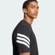 Мужская футболка Future Icons 3-Stripes adidas JD4877 (XS) черный (4067891855597) - изображение 4