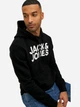 Худи мужское Jack & Jones 12152840-Black 2XL Черное (5714487214892) - изображение 4