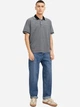 Поло длинное мужское Jack & Jones 12274681-Maritime Blue S Серое (5715714374884) - изображение 2