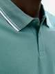Поло длинное мужское Jack & Jones 12268130-Mineral Blue M Мятное (5715830455221) - изображение 6