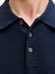 Поло длинное мужское Jack & Jones 12292034-Sky Captain L Темно-синее (5715830459595) - изображение 5