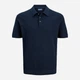 Поло длинное мужское Jack & Jones 12292034-Sky Captain M Темно-синее (5715867524907) - изображение 7