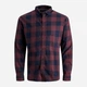 Рубашка хлопковая мужская Jack & Jones 12181602-Port Royale XL Бордовая (5714921625758) - изображение 6
