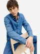 Рубашка хлопковая мужская Jack & Jones 12289227-Blue Denim S Голубая (5715829867004) - изображение 4