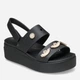 Женские сандалии Crocs Bklyn Pinnacle Embellishment 4U 212781-072 41-42 (W10) 26 см Black (198445403484) - изображение 2