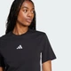 Женская футболка Essentials 3-Stripes Cotton adidas JD0846 (XS) черный (4067887534840) - изображение 3