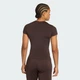 Женская футболка Power Essentials Workout Contour adidas KD0114 (L) коричневый (4068815223461) - изображение 2