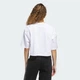 Женская укороченная футболка Essentials Crop adidas JJ3385 (2XL) белый (4067902568669) - изображение 2