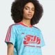 Женское джерси Graphic Football Allover Print adidas JW2771 (L) синий (4068808449823) - изображение 4