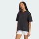 Женская футболка Essentials Linear Oversized adidas KD1448 (2XS) черный (4068821582217) - изображение 1