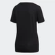 Женская футболка Essentials Linear adidas DP2361 (XS) черный (4060509063766) - изображение 2
