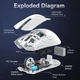 Мишка Attack Shark X11 white - зображення 3