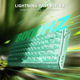 Магнитная клавиатура Attack Shark R68 HE Lake Green Forged Carbon, 65%, Hall Effect, Rapid Trigger, 8000 Гц опроса, RGB - изображение 5