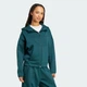 Женское худи adidas Z.N.E. Full-Zip adidas JW5321 (XS) зеленый (4068808973281) - изображение 3
