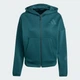Женское худи adidas Z.N.E. Full-Zip adidas JW5321 (XS) зеленый (4068808973281) - изображение 7