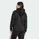 Жіноча толстовка Essentials 3-Stripes Full-Zip Fleece adidas JE1283 (XL) чорний (4067902074153) - зображення 2