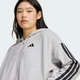 Жіноча толстовка Essentials 3-Stripes French Terry adidas JE0055 (2XL) сірий (4067902803029) - зображення 4