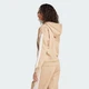 Женская толстовка Essentials 3-Stripes Full-Zip Fleece adidas JX7706 (XL) коричневый (4068807312333) - изображение 2