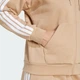 Женская толстовка Essentials 3-Stripes Full-Zip Fleece adidas JX7706 (XL) коричневый (4068807312333) - изображение 5