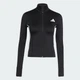 Женская олимпийка Workout Essentials Zip Through Jacket 3-Stripes adidas KB7843 (L) черный (4068809054194) - изображение 6
