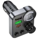 Автомобільний FM трансмітер HOCO E86 Alegria Bluetooth, 48W, PD/QC, 2×USB + Type-C, Hands-Free, підтримка USB/TF - изображение 3