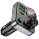 Автомобільний FM трансмітер HOCO E86 Alegria Bluetooth, 48W, PD/QC, 2×USB + Type-C, Hands-Free, підтримка USB/TF - изображение 4