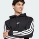 Чоловіче худі Essentials 3-Stripes Fleece adidas JE6297 (S) чорний (4067905727339) - зображення 4