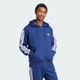 Мужская толстовка Essentials 3-Stripes Fleece adidas JD1868 (S) синий (4067887462150) - изображение 3