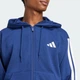 Мужская толстовка Essentials 3-Stripes Fleece adidas JD1868 (S) синий (4067887462150) - изображение 4