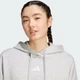 Женское худи Holiday 3-Stripes Fleece adidas JM1869 (M) серый (4068807380974) - изображение 4
