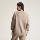Женский свитшот adidas by Stella McCartney Loose adidas KF8865 (XS) коричневый (4068814583344) - изображение 3
