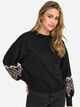 Свитшот женский ONLY 15216364-Black L Черный (5715732997898) - изображение 3