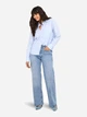 Рубашка хлопковая женская ONLY 15338944-Cashmere Blue L Голубая (5715612349717) - изображение 3
