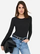 Лонгслив длинный женский ONLY 15369016-Black L Черный (5715829872084) - изображение 3