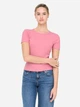 Футболка хлопковая женская ONLY 15369240-Wild Rose S Розовая (5715830215702) - изображение 1