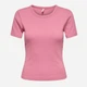Футболка хлопковая женская ONLY 15369240-Wild Rose L Розовая (5715830215689) - изображение 3