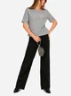 Футболка хлопковая женская ONLY 15368936-Light Grey Melange XS Светло-серая (5715871534176) - изображение 3