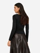 Лонгслив длинный женский ONLY 15371471-Black L Черный (5715832719420) - изображение 2