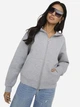 Толстовка на молнии с капюшоном женская ONLY 15383142-Light Grey S Светло-серая (5715910282389) - изображение 3