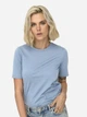 Футболка хлопковая женская ONLY 15270390-Cashmere Blue XS Голубая (5715866997658) - изображение 3