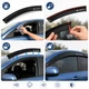 Дефлектори вікон вітровики для Chevrole Lacetti Седан 2003-2014 Voron Glass - зображення 2