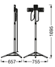 Прожектор LED LED WORKLIGHT 40WCHRGMOB 840TRIPOD LEDVANCE - зображення 3