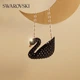 SWAROVSKI [Классический бестселлер] Большое колье с черным лебедем SWAN для женщин, подарок на день рождения для девушки - изображение 3