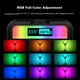 Комплект дистанційного керування Ulanzi VL49RGB Bluetooth (чорний), магнітне повнокольорове заповнююче світло, портативний кишеньковий світлодіодний двоколірний ліхтарик для прямої трансляції фотографії, ліхтарик для камери телефону - зображення 3