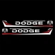 Наклейки Dodge на передние двери 72*9 см белый - изображение 2