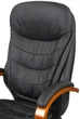 Кресло АКЛАС Валенсия Soft EX MB (Кожа LC-A Black/PU Black) - изображение 6
