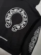 Чоловіче зіп-худі Chrome Hearts бавовна на блискавці трансферна накатка чорне M (LUX1599) - зображення 3