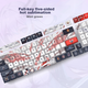 Механическая клавиатура REDRAGON KS99, 98-клавишная игровая клавиатура, беспроводная клавиатура для планшета, новогодний подарок, сине-белая - переключатели Dragon Dance - изображение 7