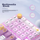 Механическая клавиатура REDRAGON KS99, 98-клавишная игровая клавиатура, беспроводная клавиатура для планшета, новогодний подарок, сине-белая - переключатели Dragon Dance - изображение 8